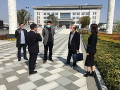 湖州市民政局副局长沈建军来米乐m6调研生态葬